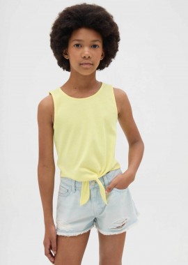 OVS KIDS - OVS παιδικό αμάνικο τοπ μονόχρωμο Slim Fit - 002362663 Κίτρινο