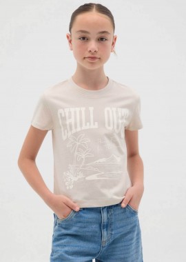OVS KIDS - OVS παιδικό T-shirt με print Regular Fit - 002362530 Μπεζ