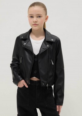 OVS παιδικό biker jacket με faux δέρμα - 002557013 Μαύρο