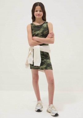 OVS παιδικό φόρεμα με military print - 002612417 Πολύχρωμο