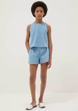 OVS παιδικό denim σορτς με ελαστική μέση Regular Fit - 002681336 Γαλάζιο