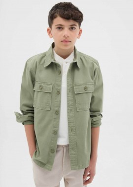 OVS παιδικό jacket μονόχρωμο Oversized Fit - 002259079 Λαδί