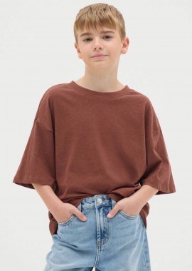 OVS KIDS - OVS παιδικό T-shirt μονόχρωμο Regular Fit - 002269710 Καφέ