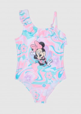 OVS παιδικό μαγιό ολόσωμο με Disney Minnie Mouse print λεπτομέρειες με βολάν - 002199912 Ροζ