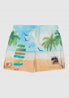 OVS παιδικό μαγιό σορτς για αγόρια με all-over print - 002369423 Γαλάζιο