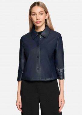 BETTY BARCLAY - Betty Barclay γυναικείο jacket με cut out σχέδιο στα μανίκια - 4741/2738 Μπλε Σκούρο