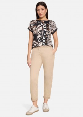 Betty Barclay γυναικείο ψηλόμεσο παντελόνι chino - 6131/2520 Μπεζ