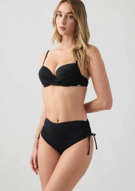 MINERVA - Minerva γυναικείο μαγιό μπικίνι τοπ Push Up Bra Soft Cup D - 90-9135D-002-045 Μαύρο