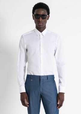 ANTONY MORATO - Antony Morato ανδρικό πουκάμισο μονόχρωμο Slim Fit