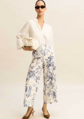 EMME - Emme by Marella γυναικείο παντελόνι με floral print