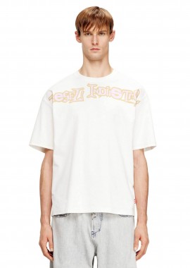 Diesel ανδρικό T-shirt με lettering Relaxed Fit 