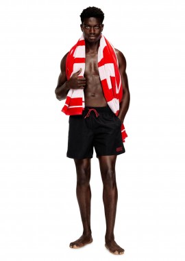 DIESEL - Diesel ανδρικό μαγιό σορτς με κεντημένο λογότυπο - S26A205190PLCA Μαύρο