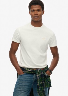 Superdry ανδρικό T-shirt με κεντημένο λογότυπο Slim Fit 