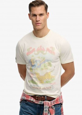 SUPERDRY & CO - Superdry ανδρικό T-shirt με graphic print Relaxed Fit