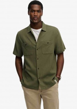Superdry ανδρικό πουκάμισο textured με τσέπες Relaxed Fit 