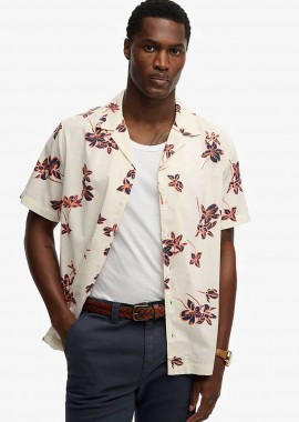SUPERDRY & CO - Superdry ανδρικό κοντομάνικο πουκάμισο με all-over print Relaxed Fit
