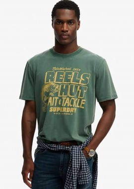 Superdry ανδρικό T-shirt με print Loose Fit 