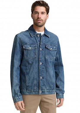 TOM TAILOR - Tom Tailor ανδρικό denim jacket με τσέπες Regular Fit - 1049265 Denim Blue