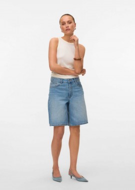Vero Moda γυναικείο σορτς denim Relaxed Fit - 10328836 Denim Blue