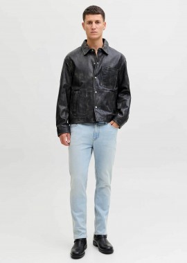 JACK & JONES - JACK & JONES ανδρικό τζιν παντελόνι πεντάτσεπο Regular Fit