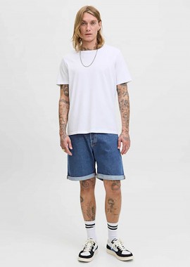 JACK & JONES - JACK & JONES ανδρική denim βερμούδα πεντάτσεπη Regular Fit - 12269499 Denim Blue