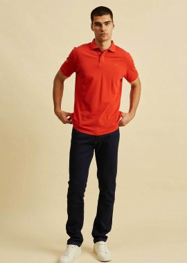 DORS - DORS ανδρικό denim παντελόνι πεντάτσεπο Regular Fit - 2038022.C02 Denim Blue Σκούρο