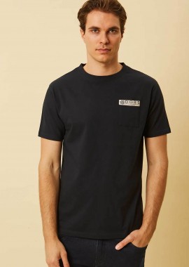 DORS ανδρικό T-shirt με τσέπη και λογότυπο Regular Fit - 1140023.C02 Μπλε Σκούρο