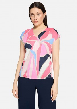 BETTY & CO - BETTY & CO γυναικεία μπλούζα με print - 2219/3272 Ροζ