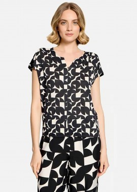 BETTY & CO - BETTY & CO γυναικεία μπλούζα με print - 2999/3416 Ασπρόμαυρο