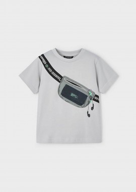 MAYORAL - Mayoral παιδική μπλούζα με print - 3036-S25 Γκρι