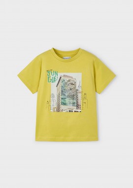Mayoral παιδική μπλούζα με print - 3043-S25 Κίτρινο