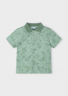 MAYORAL - Mayoral παιδική μπλούζα πόλο με tropical print - 3110-S25 Πράσινο Ανοιχτό