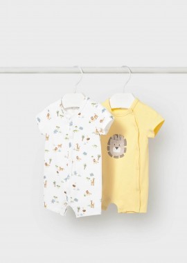 MAYORAL - Mayoral βρεφικό σετ πιτζαμάκια (2 τεμάχια) - 1719-S26 Κίτρινο