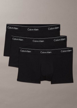 - Calvin Klein σετ ανδρικά εσώρουχα trunk με λογότυπο (3 τεμάχια) - LV00NB4389 Μαύρο Κάρβουνου