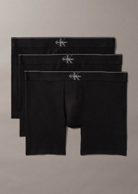 CALVIN KLEIN - Calvin Klein σετ ανδρικά εσώρουχα boxer brief με monogram (3 τεμάχια) - LV00NB4473 Μαύρο