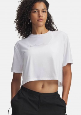 UNDER ARMOUR - Under Armour γυναικείο T-shirt cropped με λογότυπο Loose Fit
