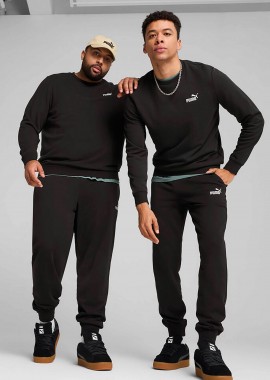 PUMA - Puma ανδρικό παντελόνι φόρμας με λογότυπο και λάστιχο στο κάτω μέρος