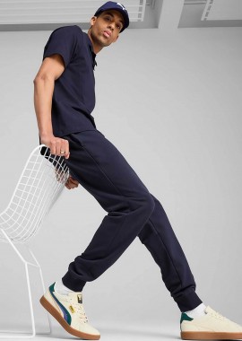 PUMA - Puma ανδρικό παντελόνι φόρμας με λογότυπο και λάστιχο στο κάτω μέρος