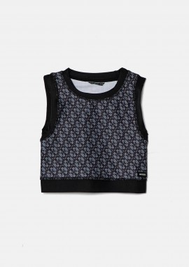 GUESS - Guess παιδικό τοπ με all-over logo print