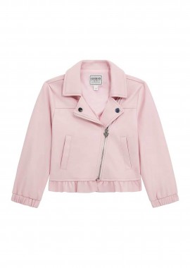 GUESS - Guess παιδικό jacket μονόχρωμο - K5RL02WFV60 Ροζ