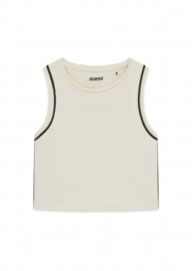 GUESS - Guess παιδικό αμάνικο τοπ με λογότυπο - J6GI37KF972 Εκρού