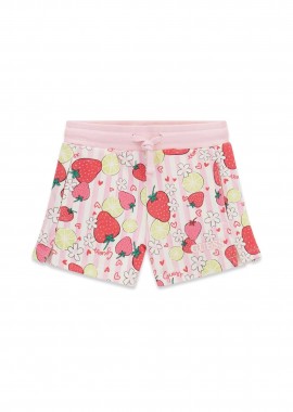 GUESS - Guess παιδικό σορτς με strawberry & lime print - K6GD00KA6R4 Ροζ