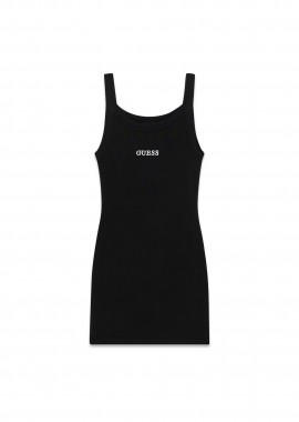 GUESS - Guess παιδικό αμάνικο φόρεμα με logo print - J6GK28K8RT2 Μαύρο