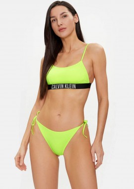 CALVIN KLEIN - Calvin Klein γυναικείο μαγιό μπικίνι σλιπ με λογότυπο στο πίσω μέρος - KW0KW02508 Κίτρινο