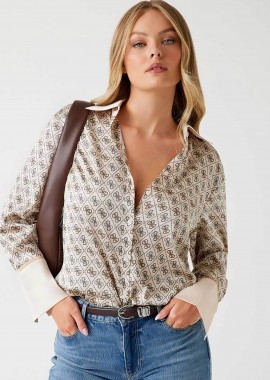 GUESS - Guess γυναικείο πουκάμισο με all-over print Regular Fit