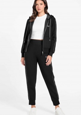 GUESS - Guess γυναικείο παντελόνι φόρμας με λωρίδα και λογότυπο