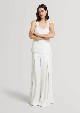 TED BAKER - Ted Baker γυναικείο παντελόνι μονόχρωμο Wide Fit