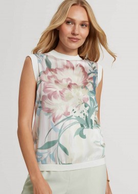 Ted Baker γυναικεία αμάνικη μπλούζα με all-over floral print 