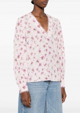 TWINSET - Twinset γυναικεία μπλούζα με floral print - 261TP210C Ροζ