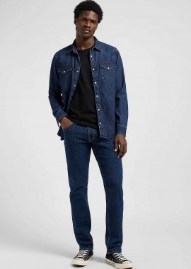 Lee® ανδρικό τζιν παντελόνι πεντάτσεπο Regular Straight Fit 